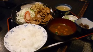 しょうが焼き定食 DSC_0380
